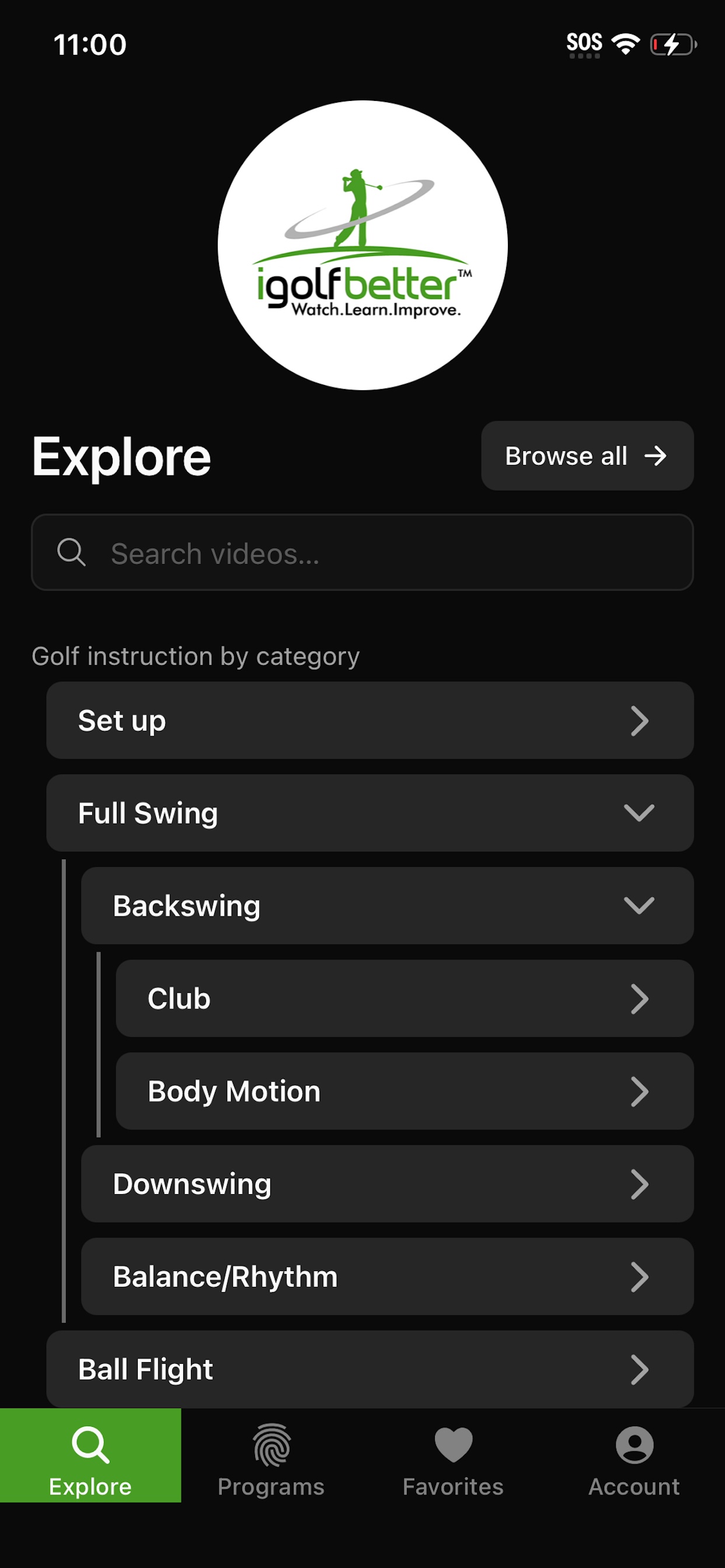 igolfbetter structured training programs